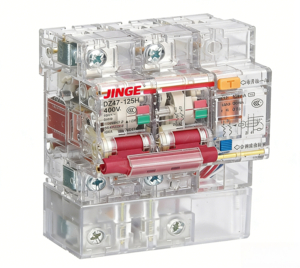 DZ47LE-125HT RCBO RCCB with Overcurrent Protection transparent