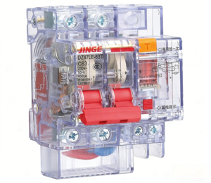 dz47le-63 rcbo rccb with overcurrent protection transparent