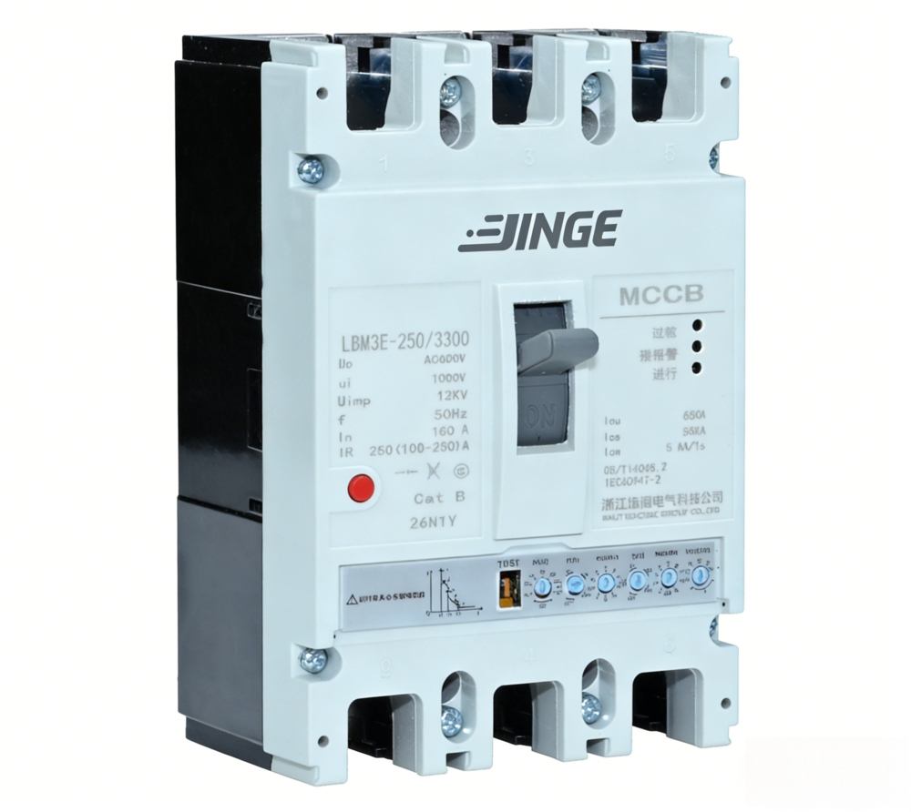 M3E electronic adjustable MCCB 125A-800A